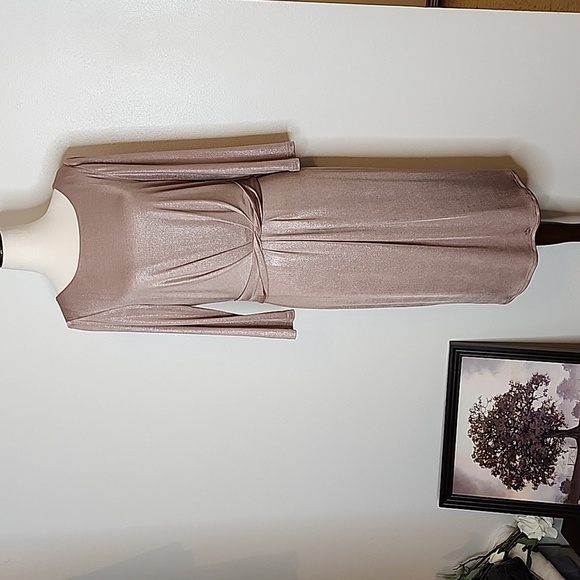 NEW TAHARI Sequin Twist Mother of the Bride Dress Bridal Designer Summer Shimmer - Picture 1 of 10